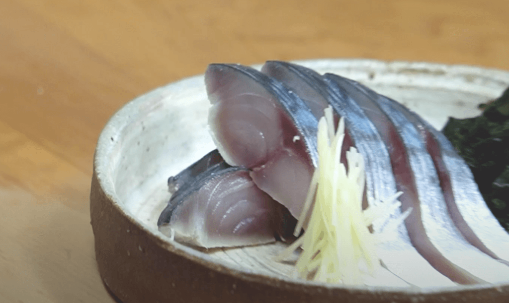 鯖　刺身